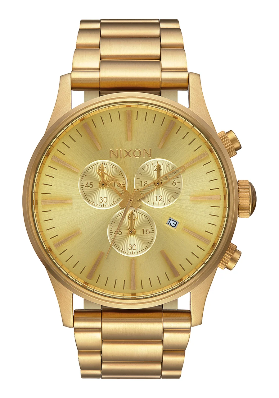 Nixon US Sentry Chrono - All Gold A386-502-00 kol saati