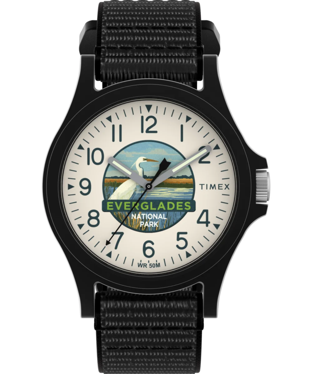 Timex Everglades National Park 40mm Fabric Strap Watch TW2Y58500 40 mm kol saati