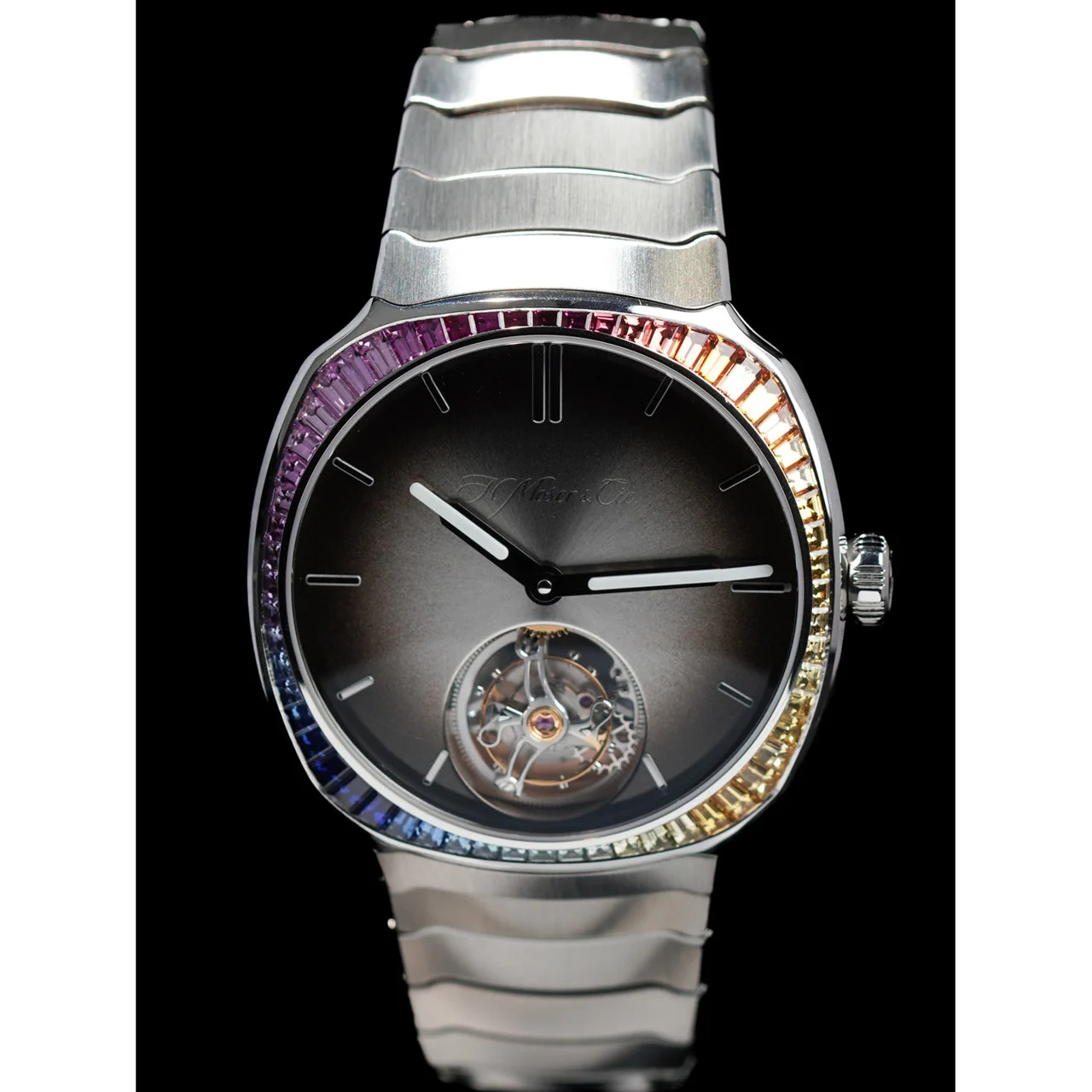 H. Moser & Cie. - Moser & Cie. Streamliner Tourbillion Rainbow Sapphire 6804-1201 210009N30201 kol saati