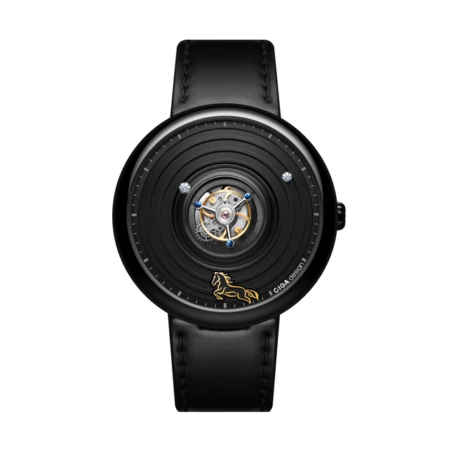 CIGA Design Central Tourbillon Watch · Chinese Zodiac Year Of The Horse U057-BB01-W1B kol