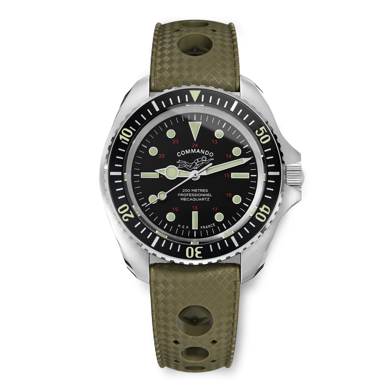 HGP - Watches HGP-24-D2MC-001-02-RB2-GRN 47 mm kol saati