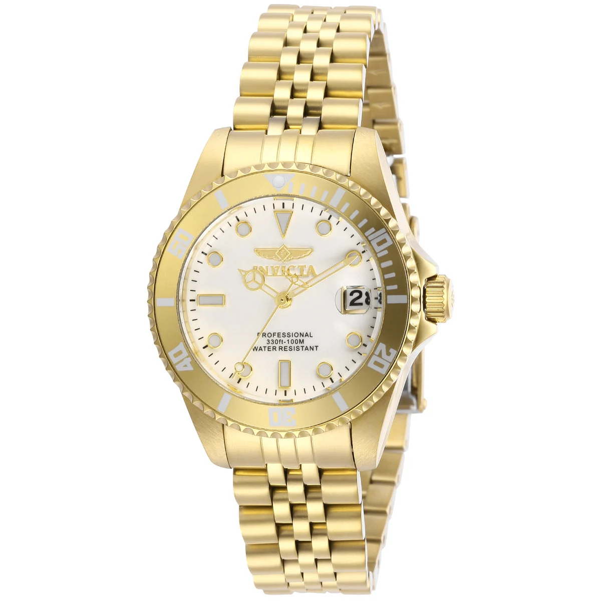 Invicta Pro Diver Watch - 34mm, Gold (ZG-29192) 34 mm kol saati