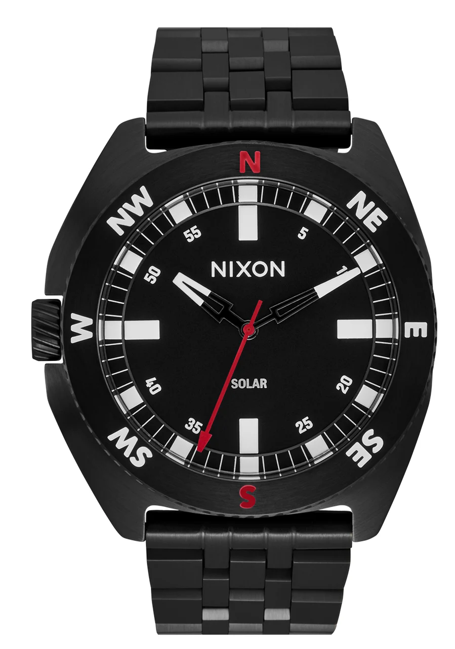 Nixon US Oco 44 - Black / Black A1462-004-00 44 mm kol saati