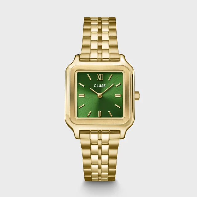 CLUSE Gracieuse Watch Steel, Forest Green, Gold Colour CW11905 kol saati