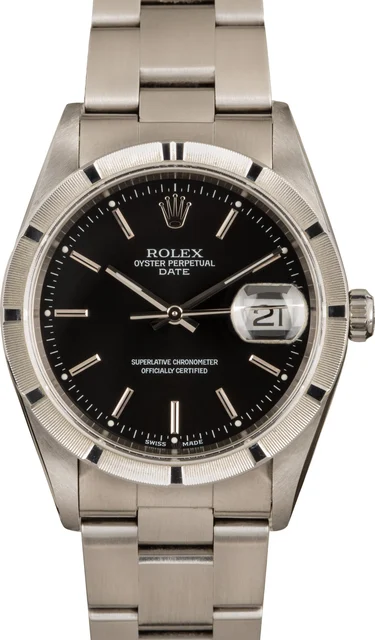 Rolex Date Steel Model 15210 kol saati