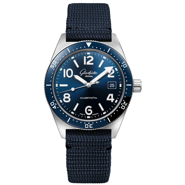 Glashutte Original Glashütte Original SeaQ Blue Dial 39.5mm 1-39-11-09-81-08 kol saati