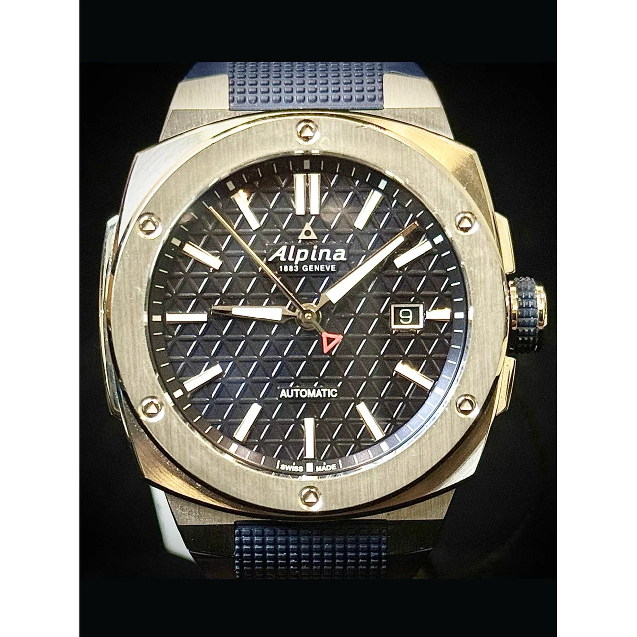 ALPINA Alpiner Extreme Automatic Stainless Steel Rubber Navy Blue Dial 41 mm 210000079709 41 mm kol saati