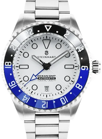 Steinhart Ocean One GMT White Ceramic - Ltd Ed 200pcs 103-1534/ST 49 mm kol saati