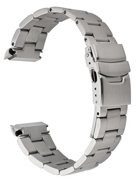 Islander Brushed Solid-Link Watch Bracelet for ISL-31 and Seiko Turtle Watches Curved End #BRAC-04 kol saati