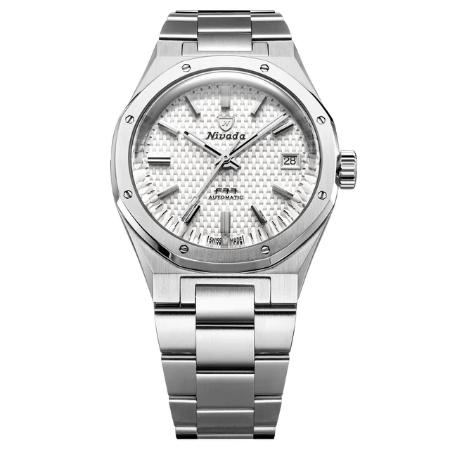 Nivada Grenchen White MK2 38mm Date 69014A77 kol saati