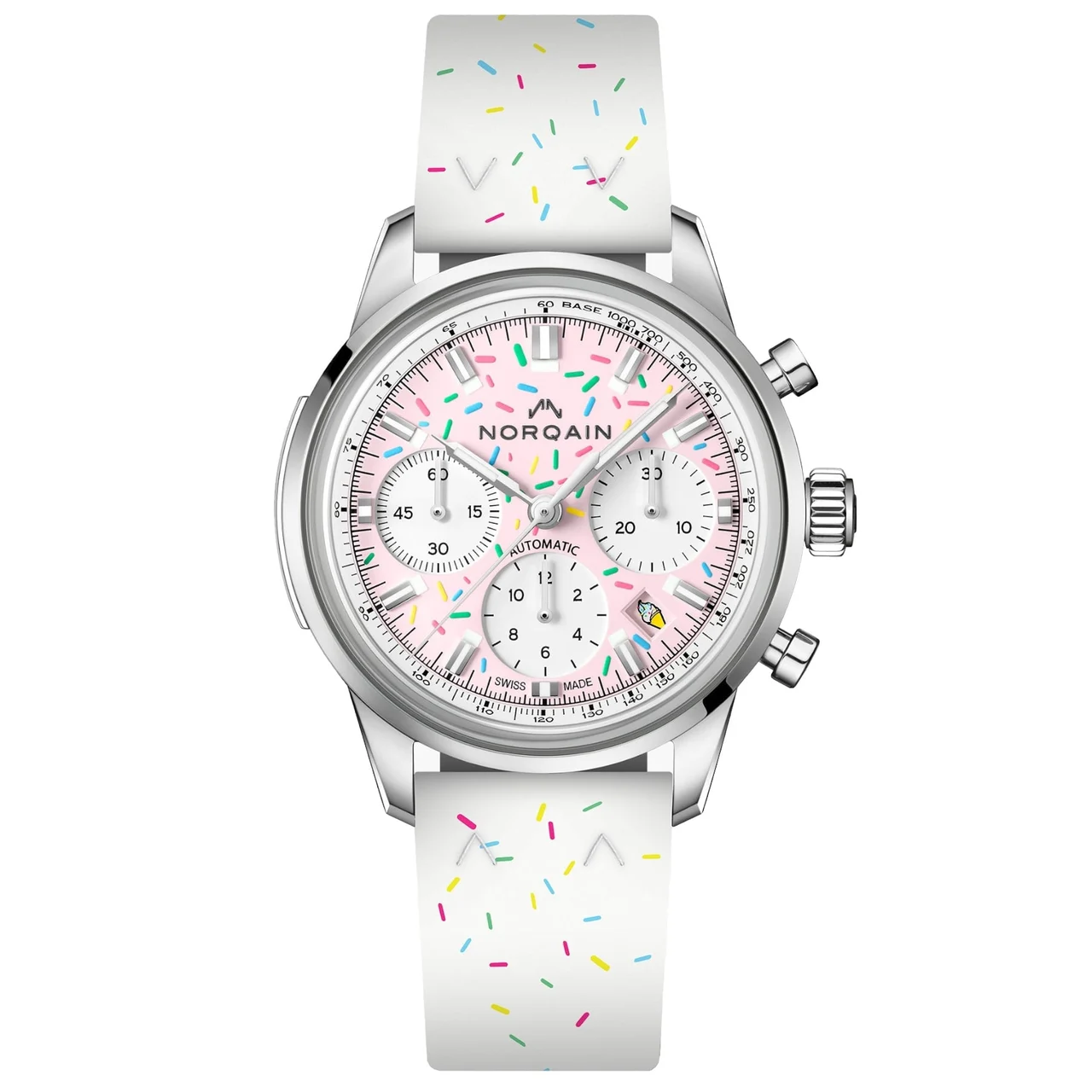 Norqain Freedom Chrono Enjoy Life "Sprinkles" 40mm N2201.19S04.K01.R01 40 mm kol saati