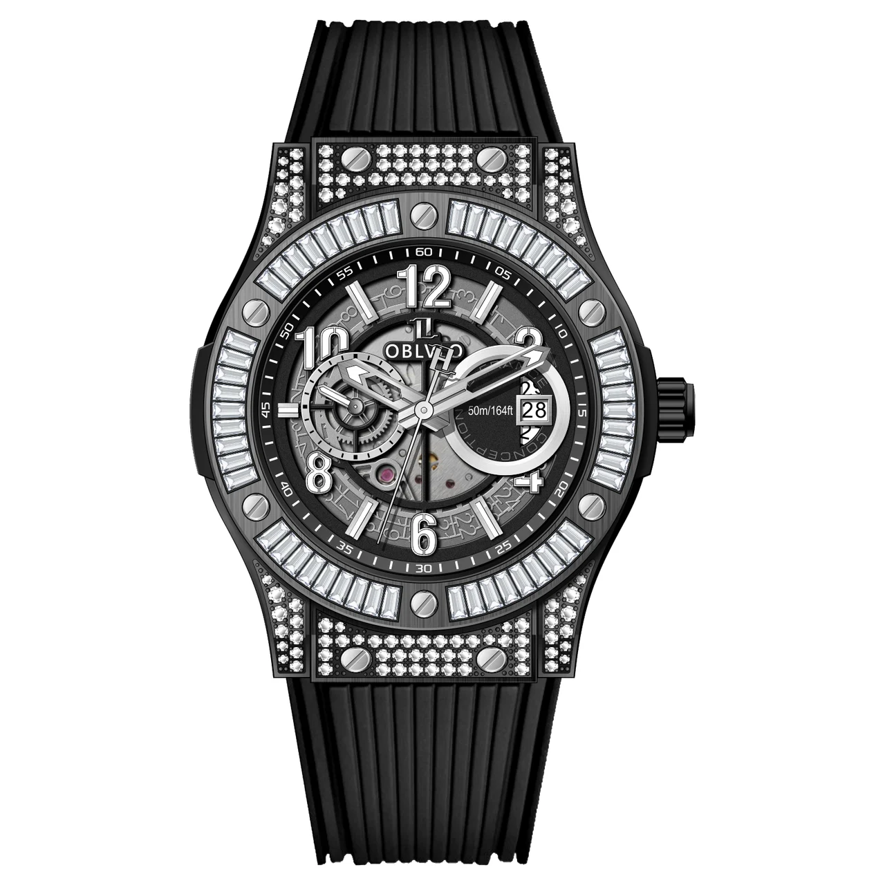 OBLVLO Series HM-GT-BBBR-2 44 mm kol saati