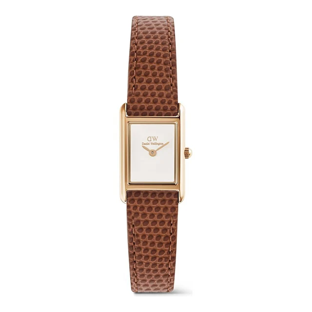 DANIEL WELLINGTON Bound Mini Light Brown Lizard White Rose G DW00600909 kol saati