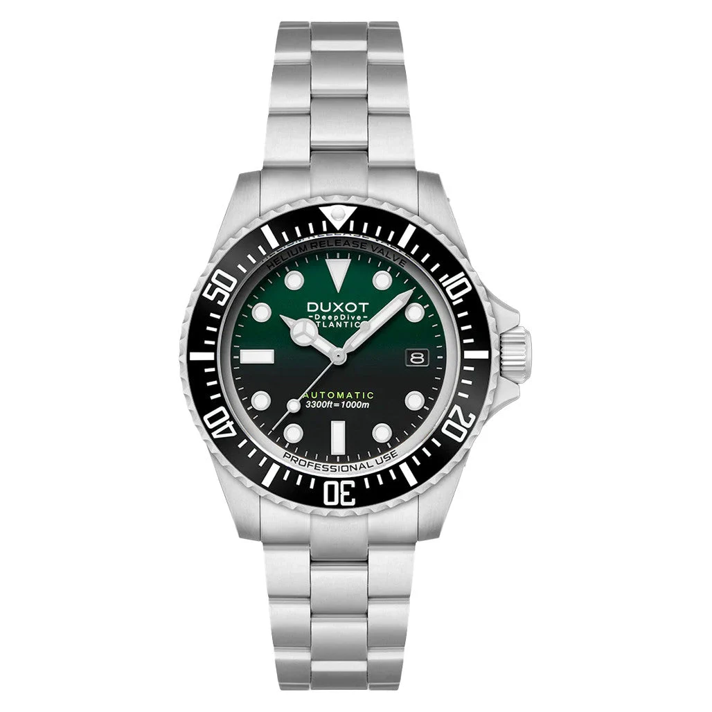 Duxot Atlantica Deep Dive Automatic Limited Edition Emerald Green Dial #DX-2066-22 kol saati