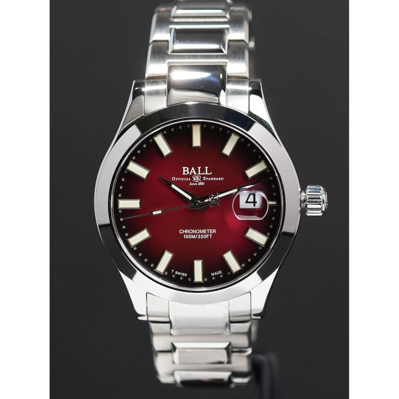 Ball Engineer III Marvelight Chronometer Burgundy Red 40Mm NM9026C-S27C-RD 210009N30237 40 mm kol saati