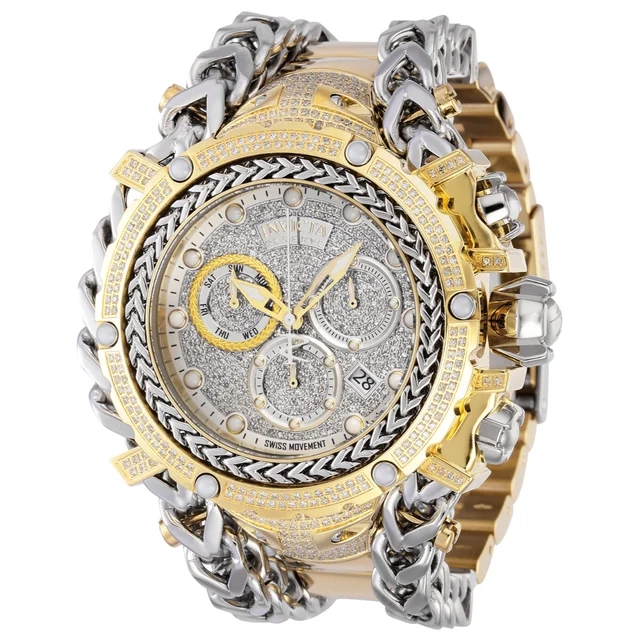 Invicta Reserve Gladiator 2.92 Carat Diamond Swiss Ronda Z60 Caliber Watch - 58.3mm, Steel