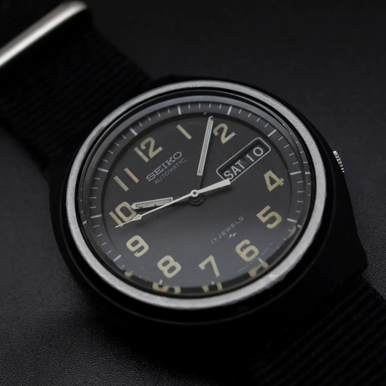 Seiko Military, Ref. 7009-9000, Cal. 7009, Men’s Automatic, 1978 39 mm kol saati