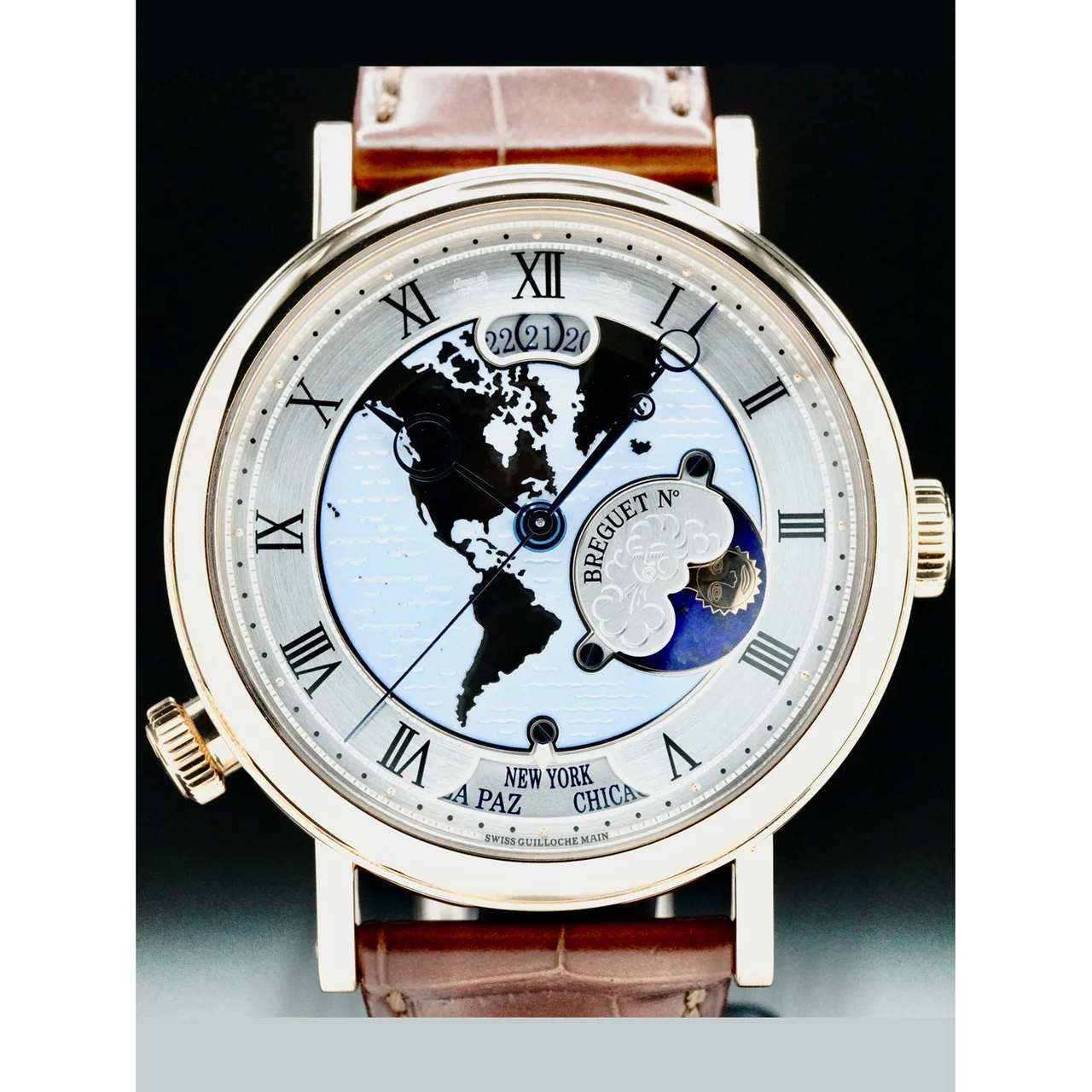 Breguet Classique Hora Mundi 5717BR/US/9ZU POC210000070036 43 mm kol saati