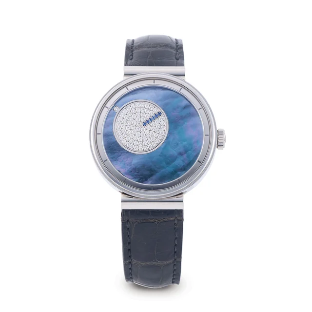 Blu BLU, REF. G41/271.10.9/L, MOONLIGHT, MOP DIAL, STEEL, DIAMOND AND SAPPHIRE kol saati