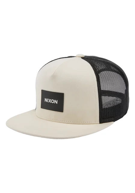 Nixon US Team Trucker Hat - Cream / Black C2167-2848-00 kol saati