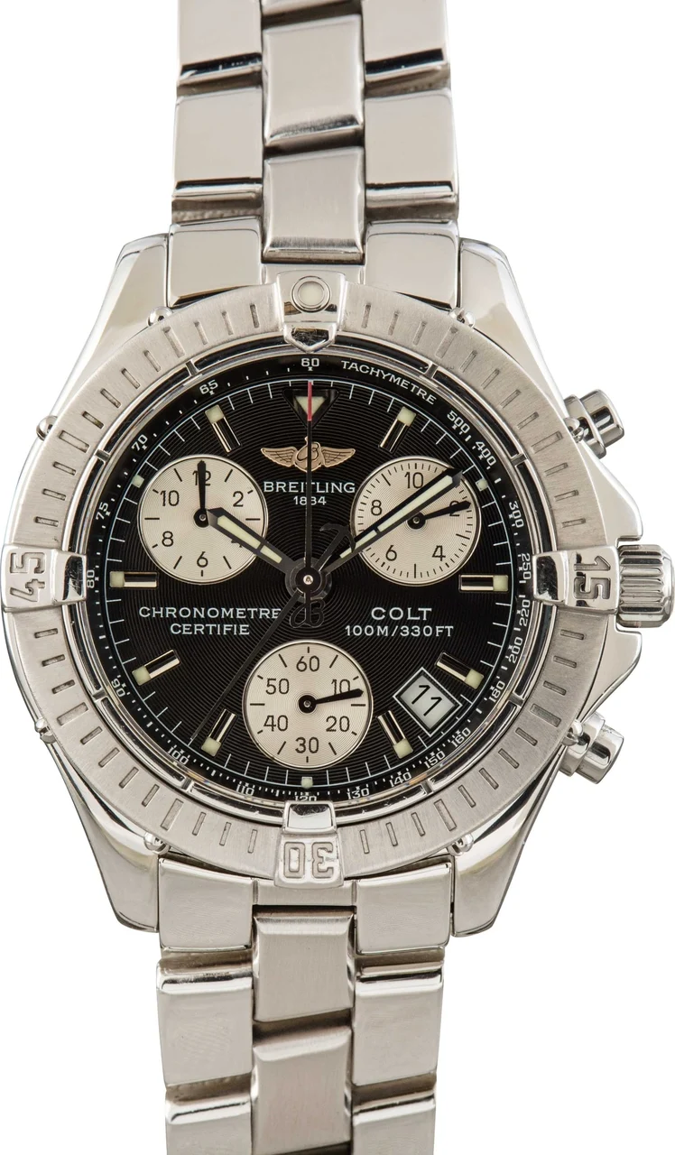 Breitling Chrono Colt Stainless Steel A73350 38 mm kol saati