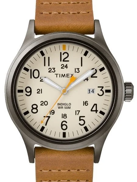 Timex Allied Quartz Watch with Cream Dial and INDIGLO Night-Light #TW2R46400VQ kol saati