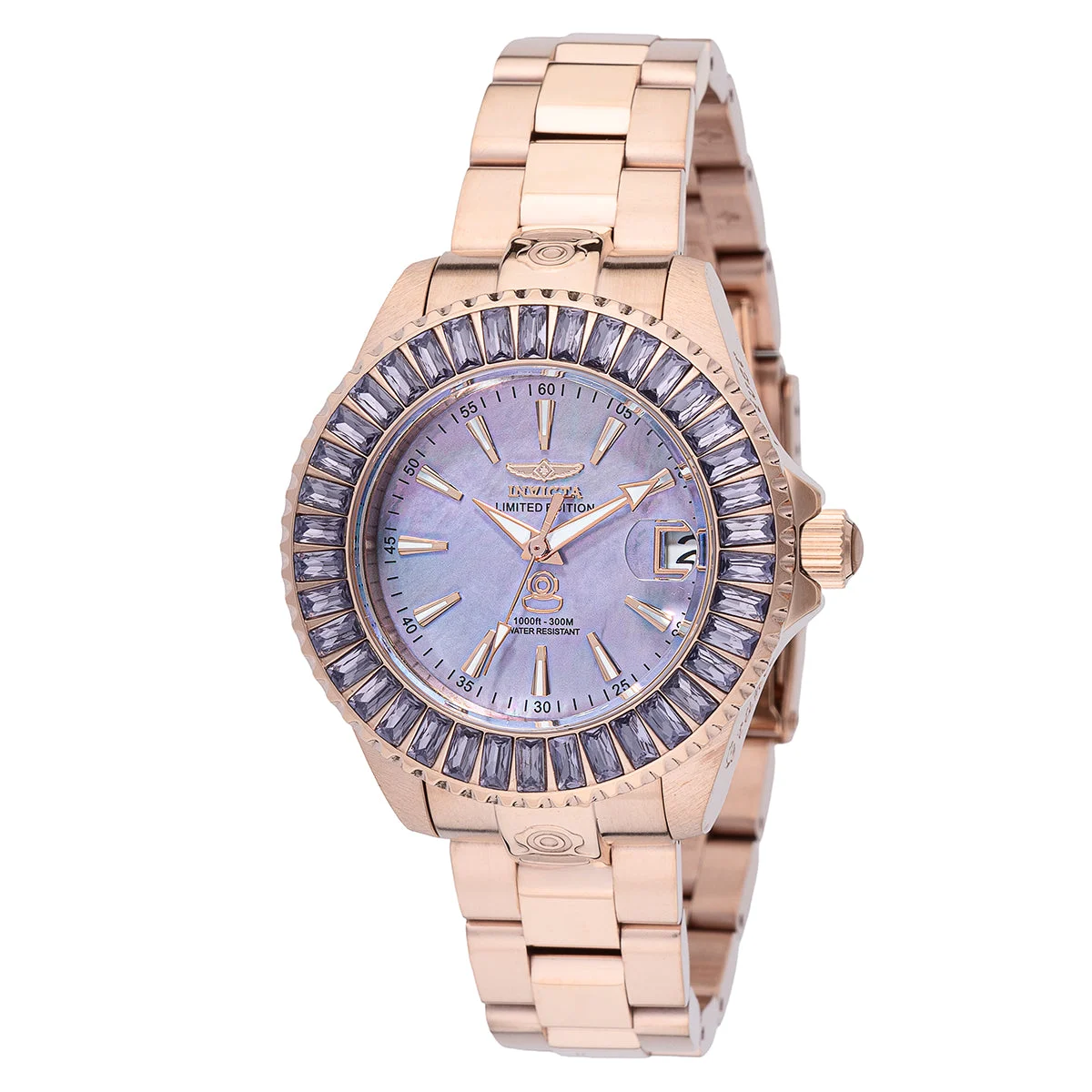 Invicta Pro Diver Luvior Automatic Watch w/ Mother of Pearl Dial - 38mm. Rose Gold (49620) 38 mm kol saati
