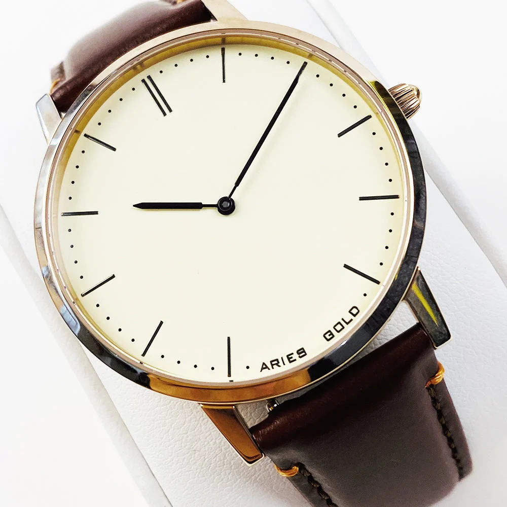 Aries Gold Rg-bei / L 1008 Rg-bei G 1007 RG-BEI / L 1008 RG-BEI 41 mm kol saati