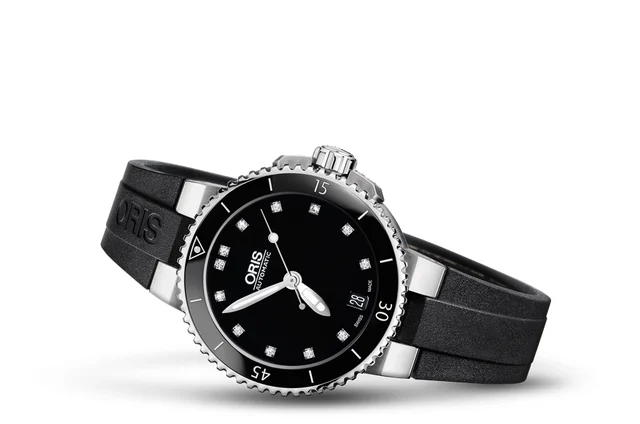 Oris Aquis Date Diamonds 01 733 7652 4194-07 4 18 34 kol saati