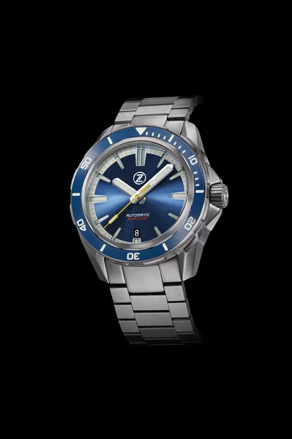 Zelos Swordfish 300m Diver ETA 2892 Cobalt Blue kol saati