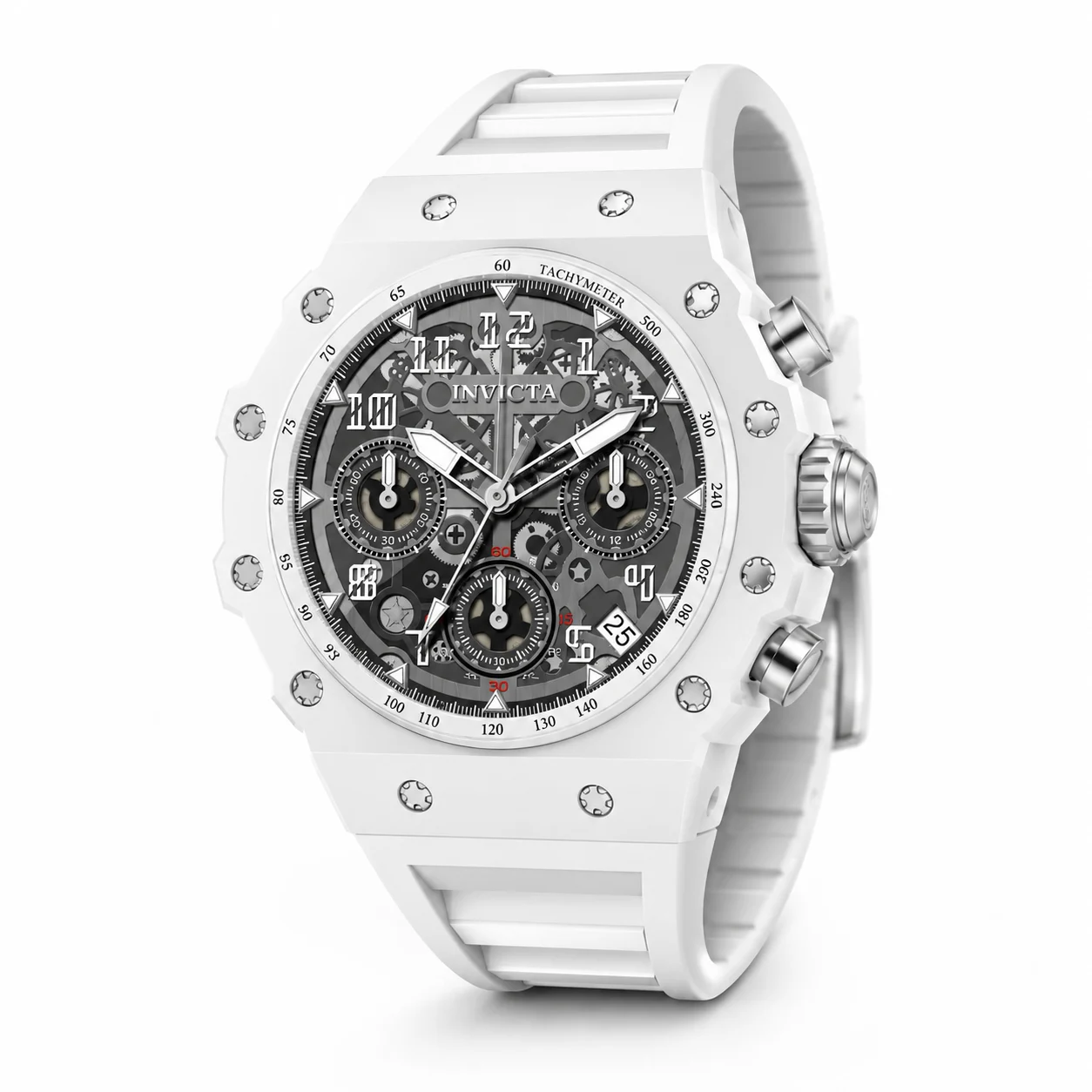 Invicta Racing Apexium Watch - 41mm, White (69619) 41 mm kol saati