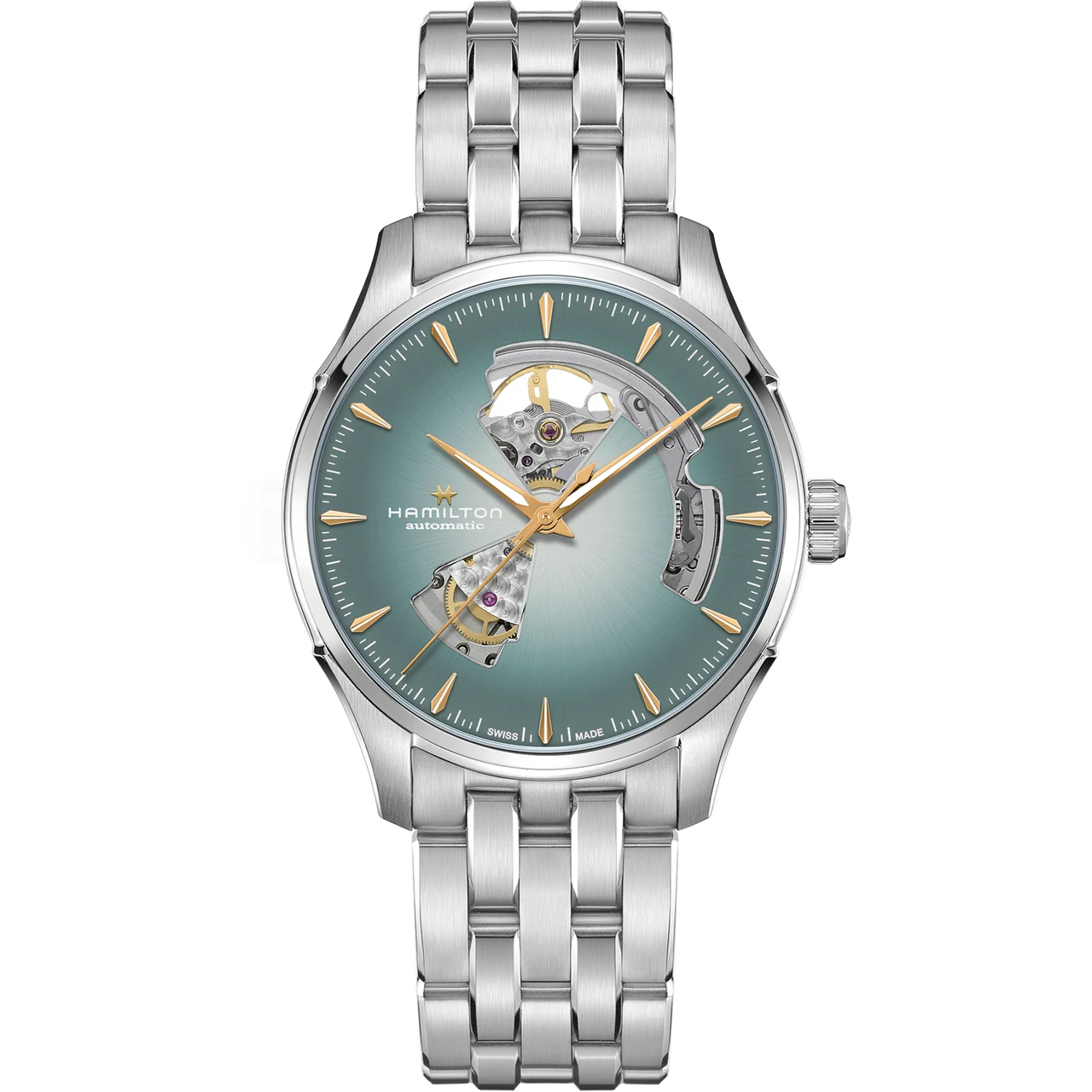 Hamilton Jazzmaster Open Heart Auto 40mm H32675141 40 mm kol saati