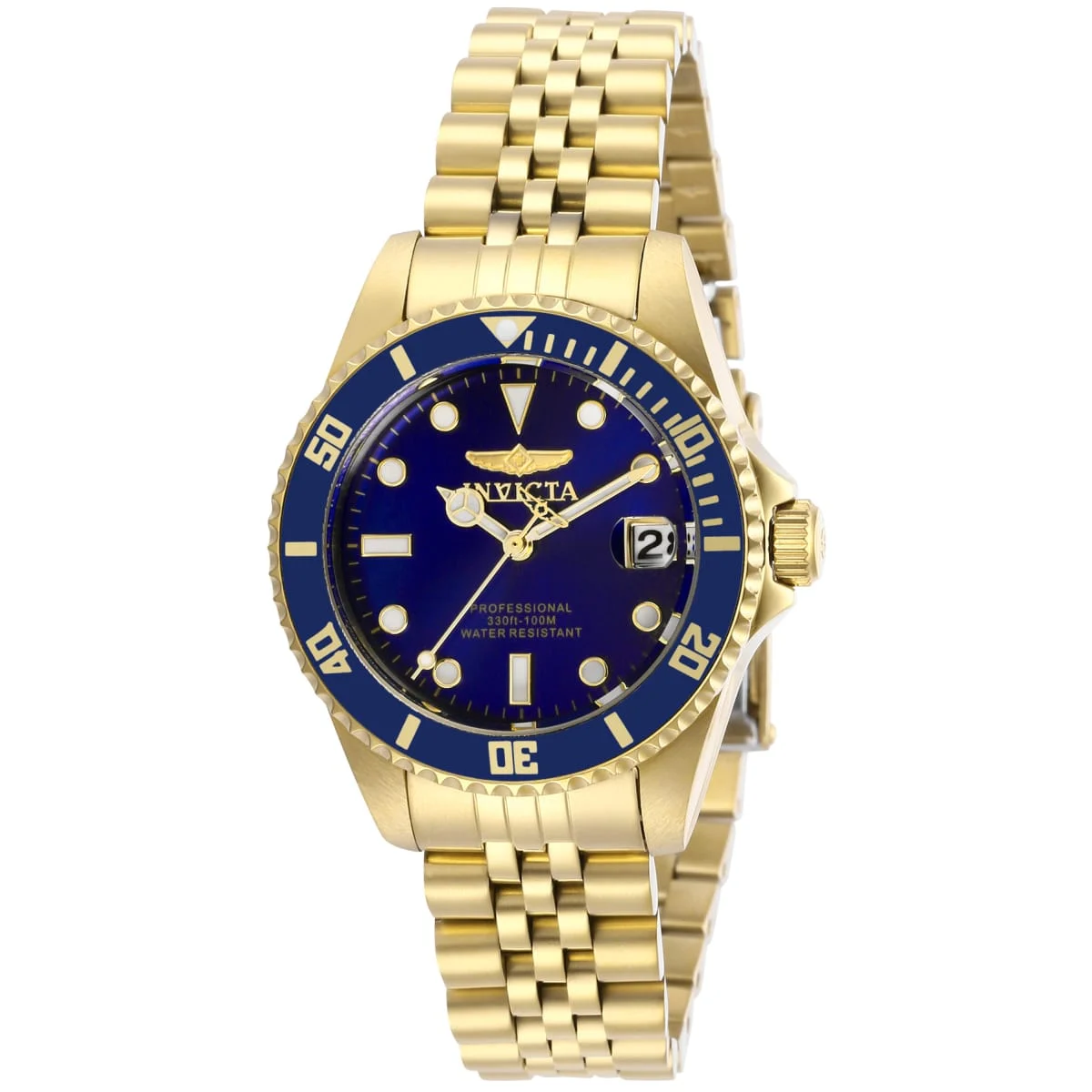 Invicta Pro Diver Watch - 34mm, Gold (ZG-29191) 34 mm kol saati