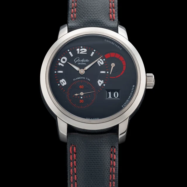 Glashutte Original Panomatic Reserve Xl 18K White Gold Black Dial 1-90-03-34-14-03 210009N