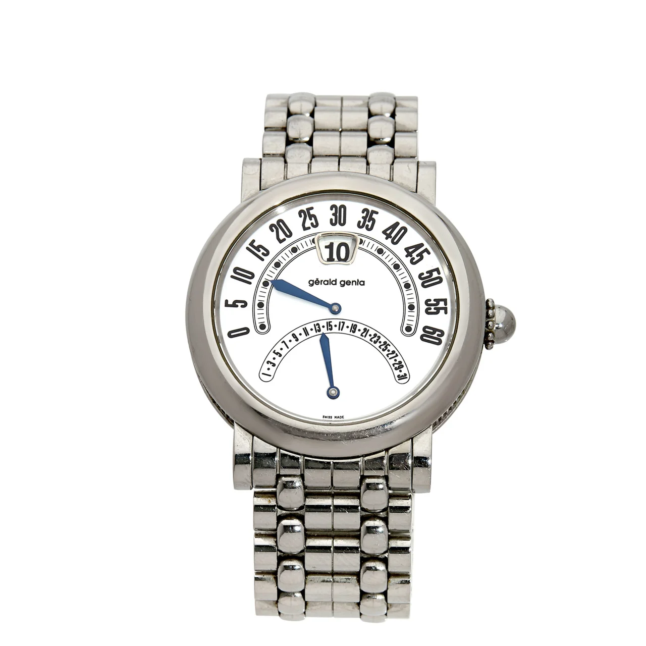 Gerald Genta Gérald Genta. Ref. G.3755, Biretro, Stainless-steel kol saati
