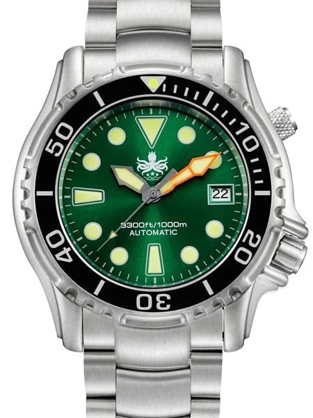 Phoibos Ocean Master Automatic Dive Watch with Sapphire Crystal #PY005A kol saati