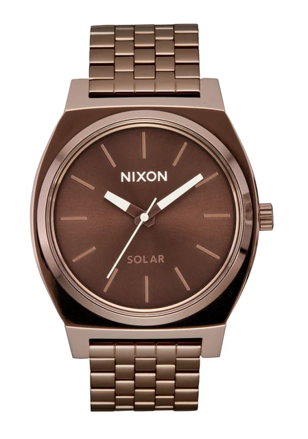 Nixon US Time Teller Solar - Chocolate / Cappuccino A1369-5243-00 kol saati