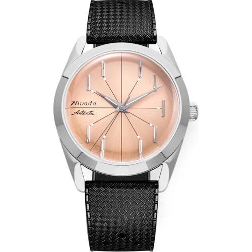 Nivada Grenchen Antarctic Spider Salmon No Date 32050A01 38 mm kol saati