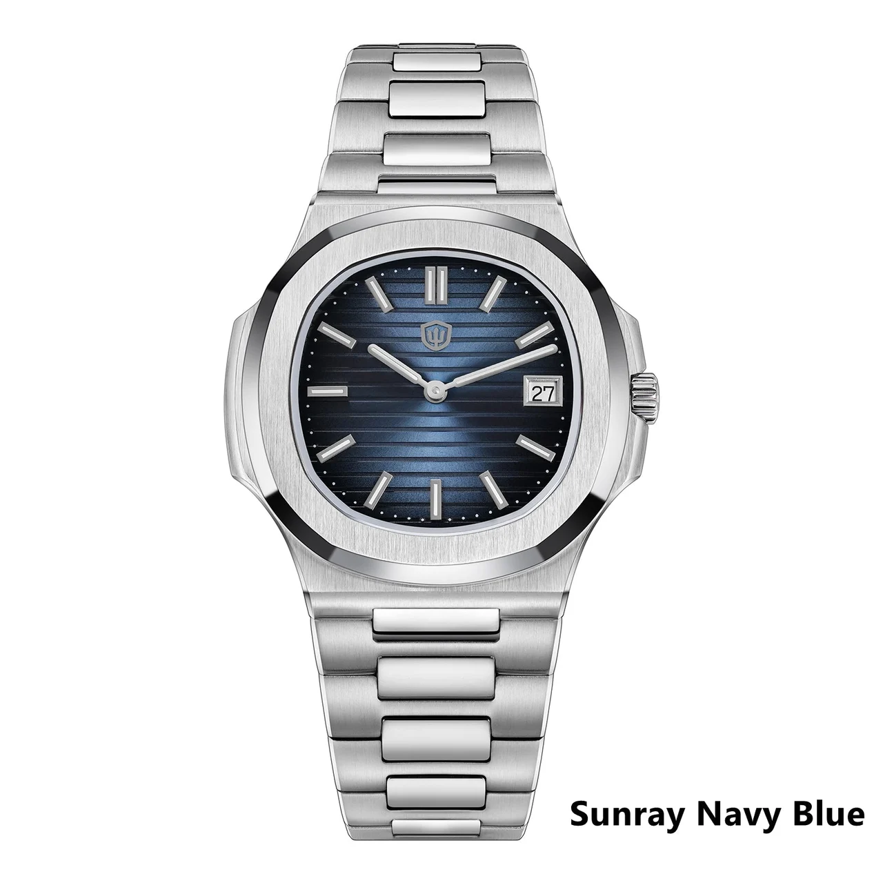 Watchdives Watchdives Watchdives-WD0013- 灰蓝太阳纹 - 钢带 41 mm kol saati