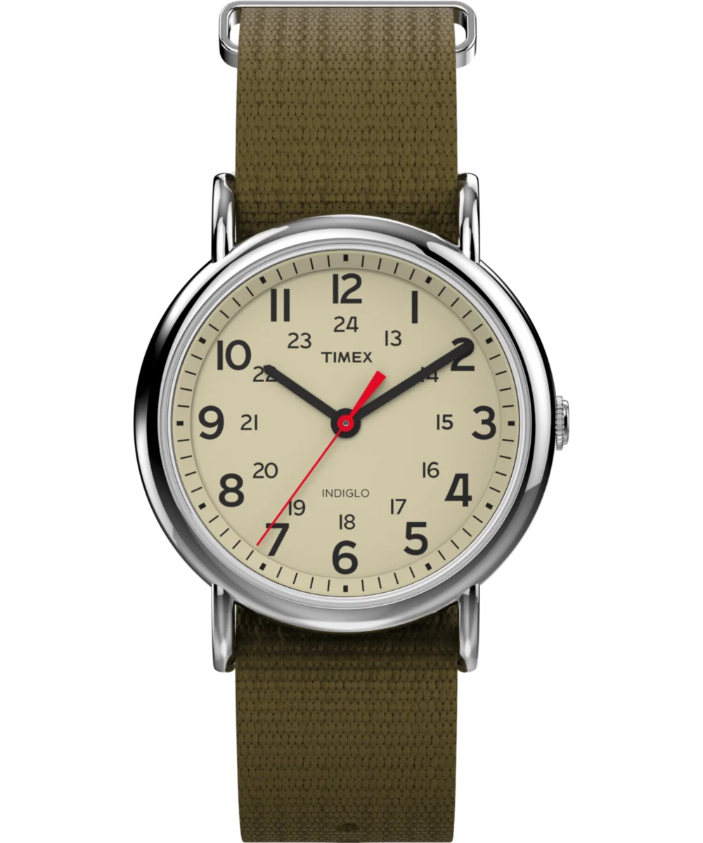 Timex Weekender 38mm Fabric Strap Watch T2N6519J 38 mm kol saati