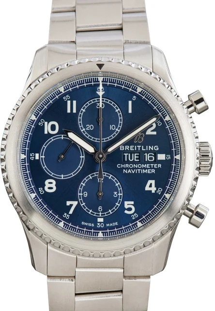 Breitling Blue Navitimer Stainless Steel A13314101C1A1 kol saati