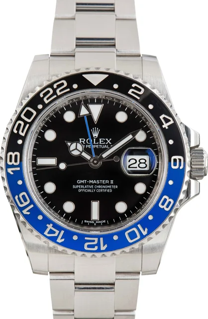 Rolex GMT-Master II Ref. 116710 Batman kol saati
