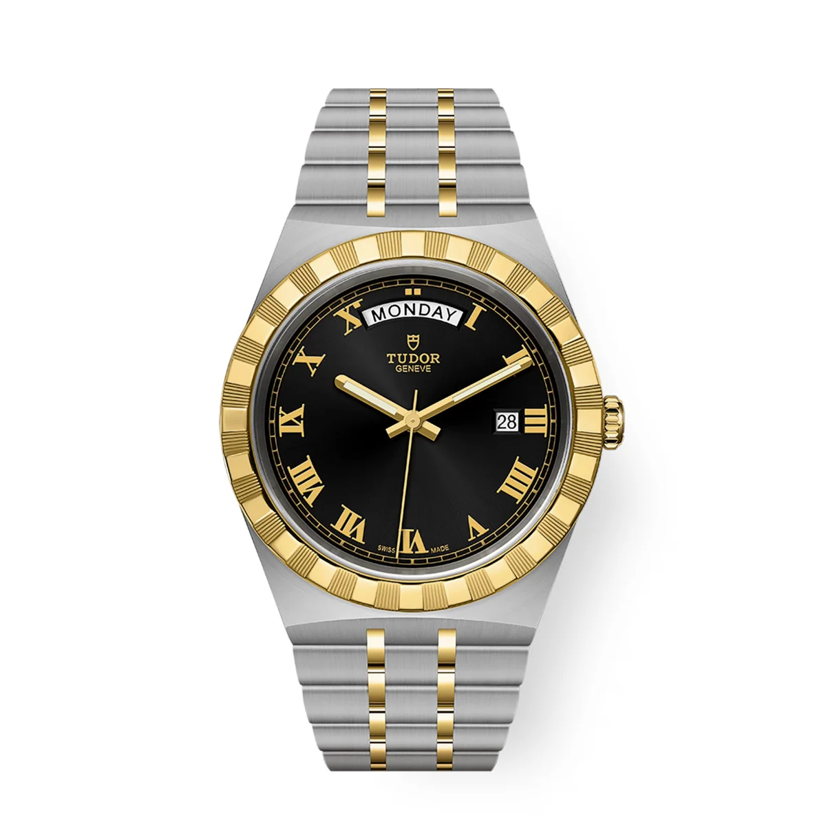 Tudor Royal M28603-0003 41mm Black Sunray-Finish Dial Steel 41 mm kol saati