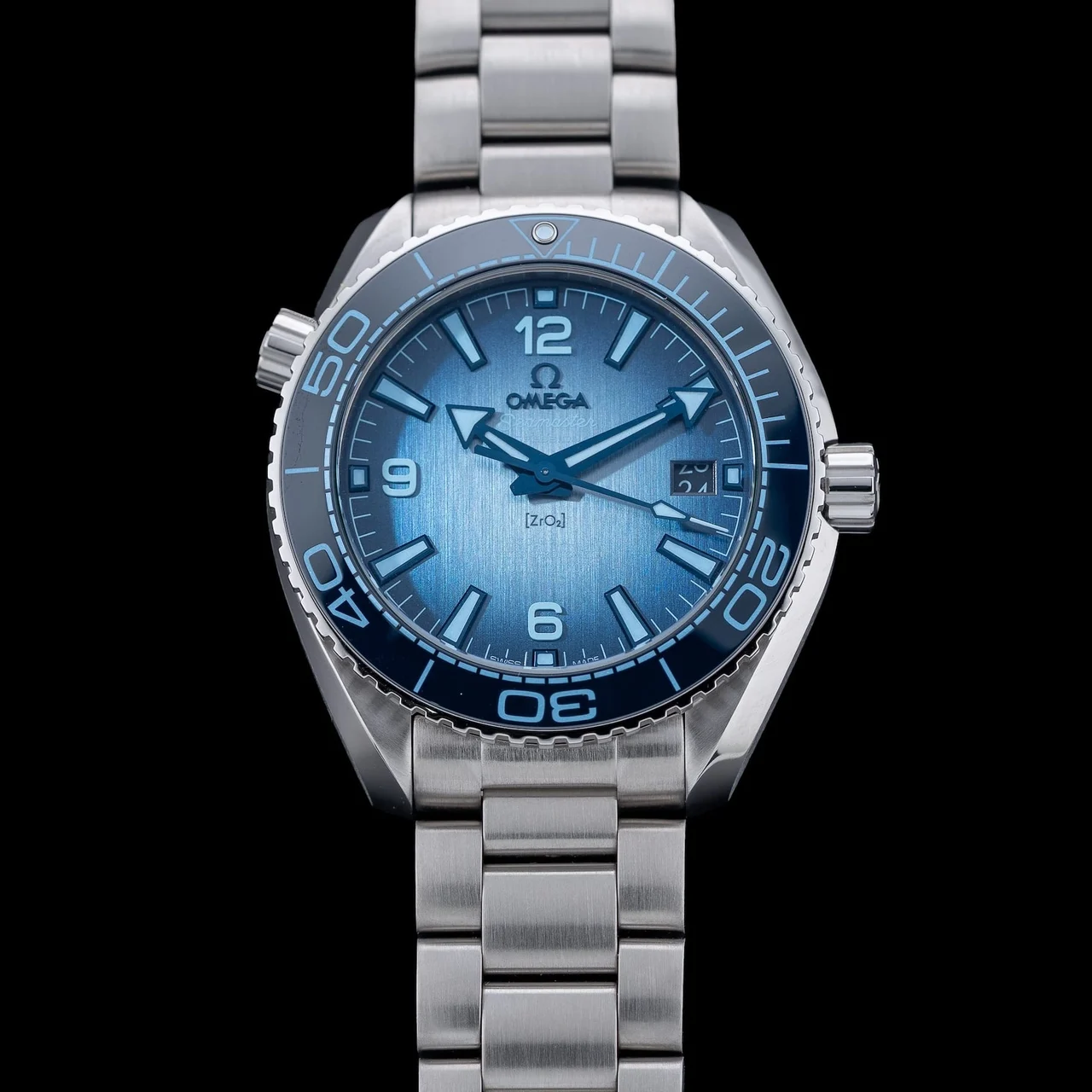 OMEGA Seamaster Planet Ocean 600M Summer Blue 210000084257 45.6 mm kol saati
