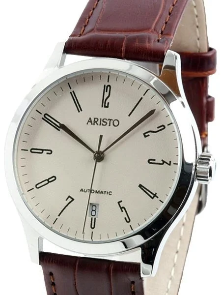 Aristo Dessau Swiss ETA 2824-2 Automatic Dress Watch 4H128 kol saati