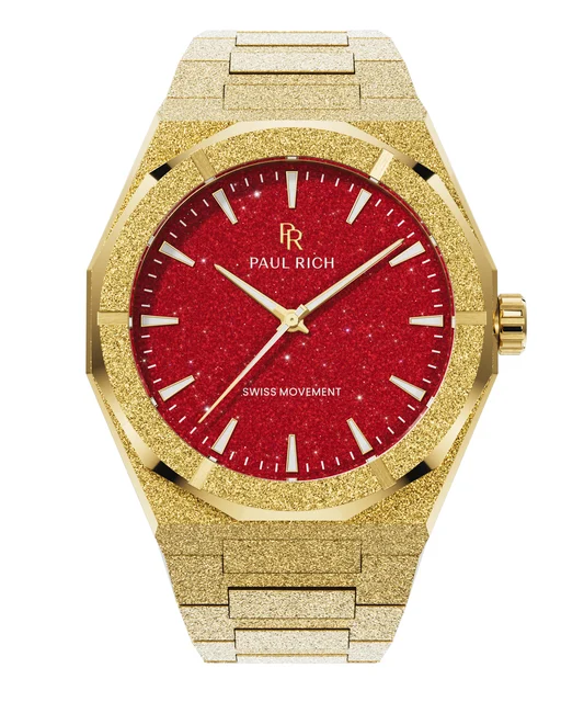 Paul Rich Frosted Star Dust II PR99II - Gold Red kol saati