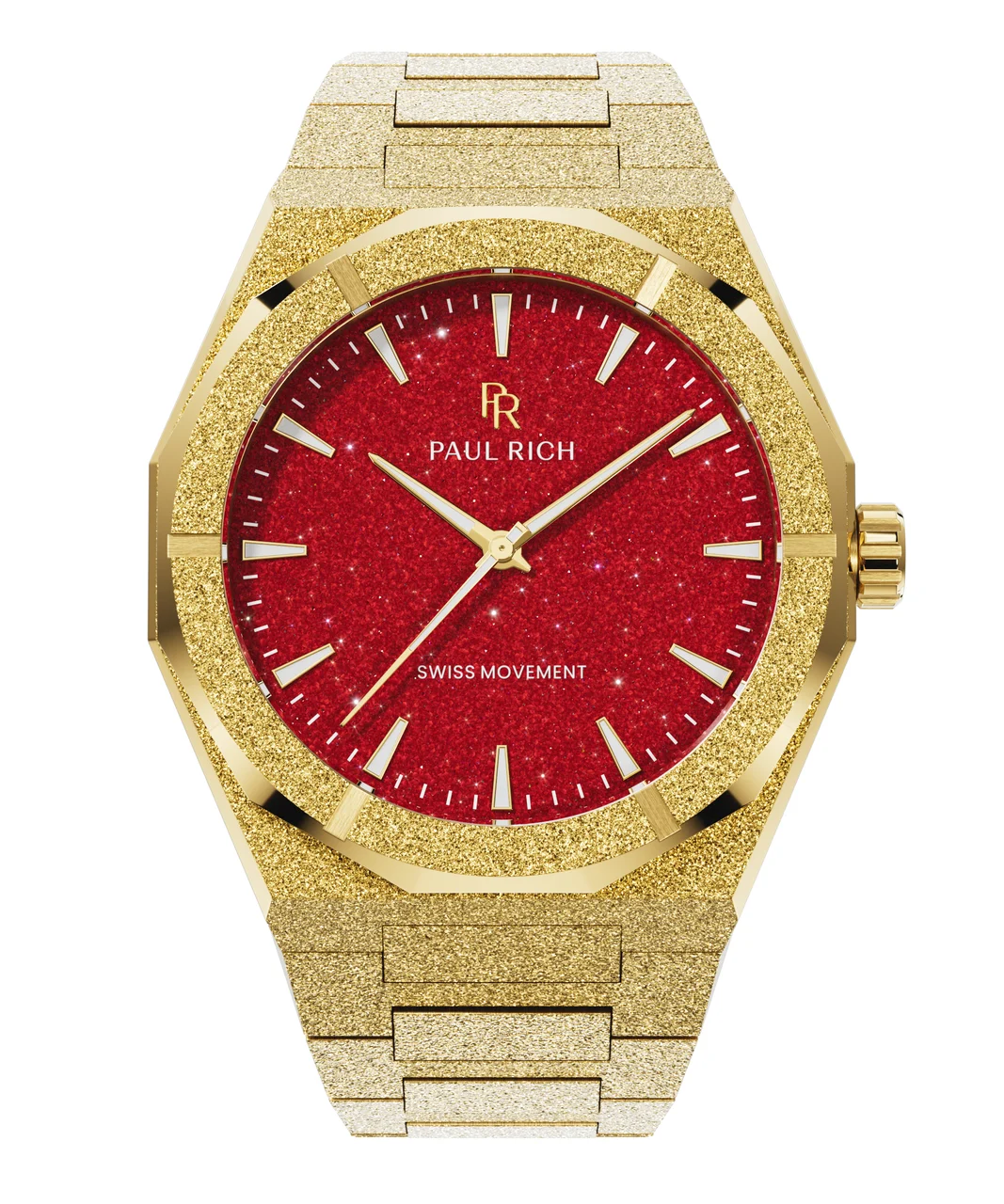 Paul Rich Frosted Star Dust II PR99II - Gold Red 43 mm kol saati
