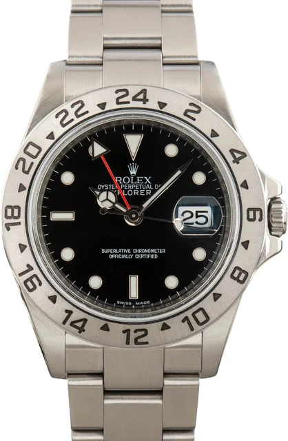 Rolex Explorer II Ref 16570 White Polar Dial kol saati