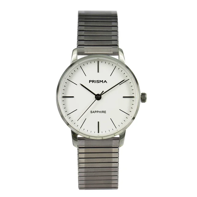 Prisma Watch P.2090.54E Stainless steel white stretch strap kol saati