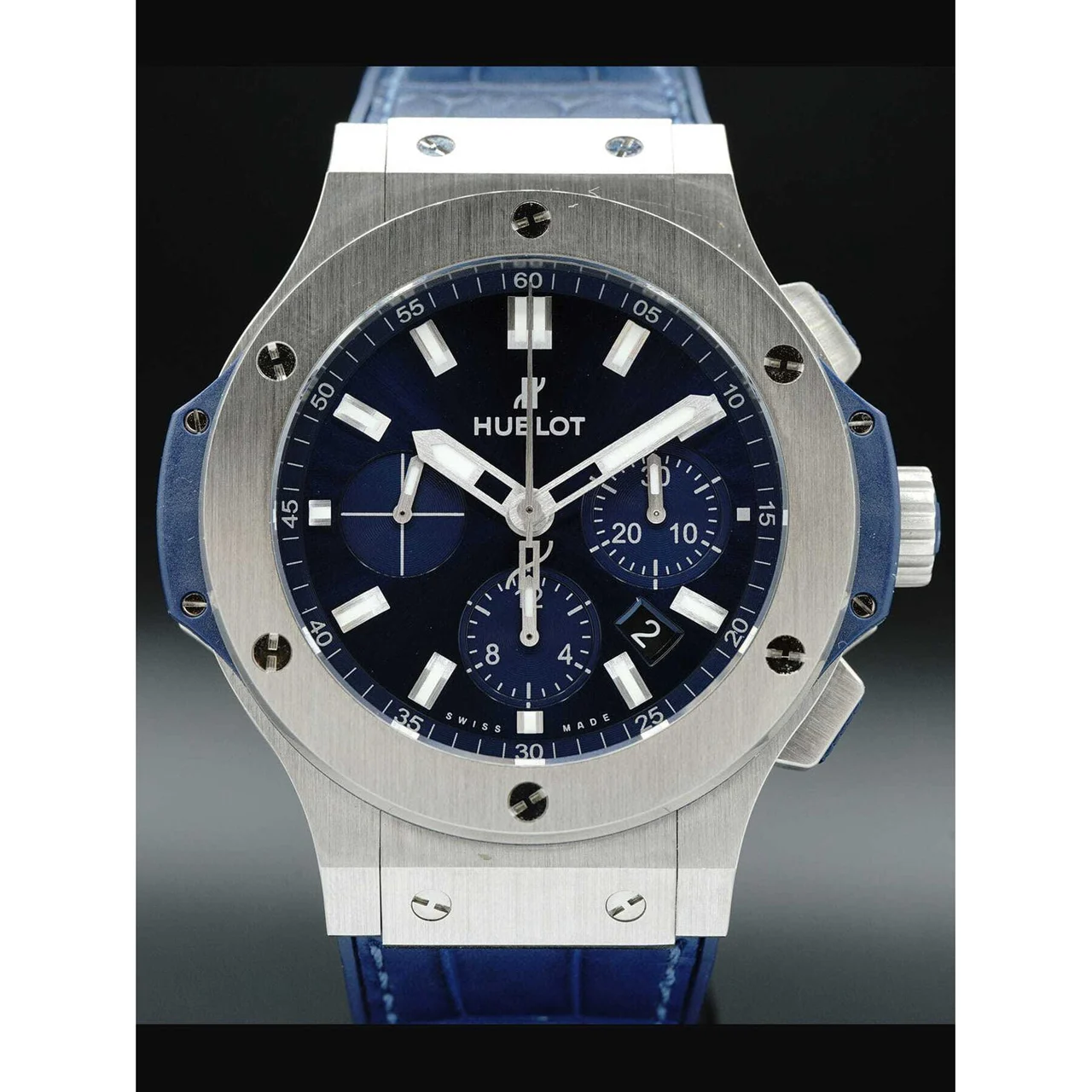 Hublot Big Bang Steel Blue 44mm 301.SX.7170.LR 210000003266 44 mm kol saati